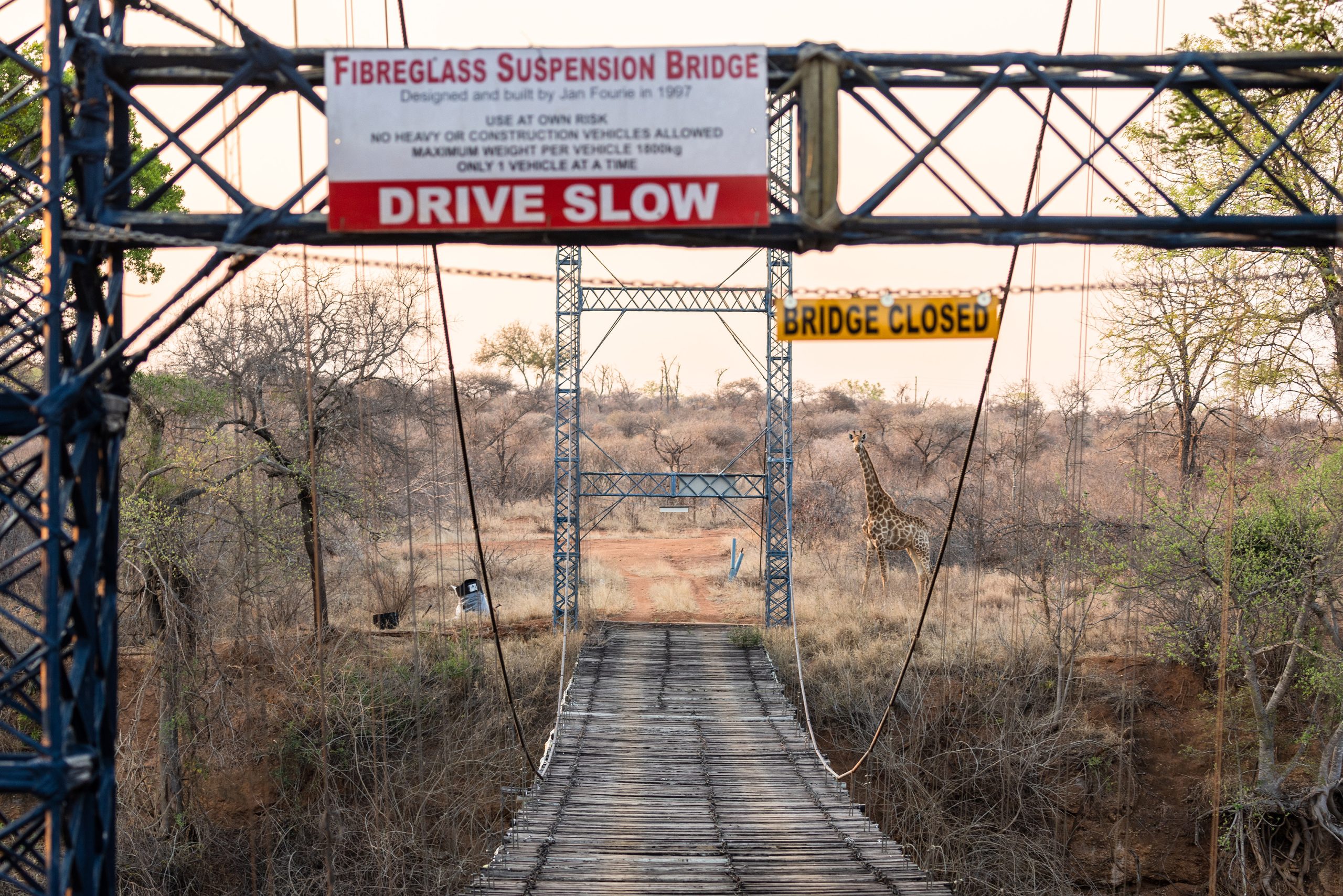 A rickety old bridge